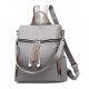 Canvas handbags, backpacks zipper black, gray