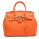 Women's Zipper PU Tote Black/Orange/Red