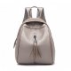 Leather handbags, backpacks zipper khaki