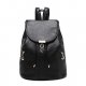 Women bag backpack zipper black