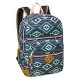 17.5 Inch Classic Backpack with Reinforced Vinyl Bottom and Comfort Padding (Aztec Summer)