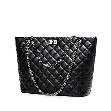 Women's Zipper/Chain PU (Polyurethane) / PU Hand Strap Black/Autumn; Winter