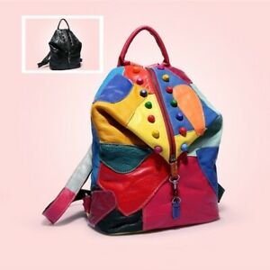 Female fashion rivet package stitching bags