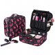 Unisex pattern / printed oxford / polyester cosmetic bag flower black / black gray / autumn amp; winter