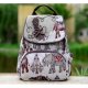 Women travel bag embroidered tote bags school backpack