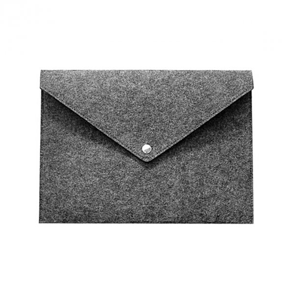 Felt durable chemical folder tablet computer sleeve dark gray briefcase