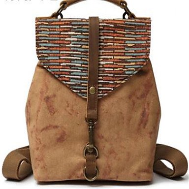 Women bag rucksack button