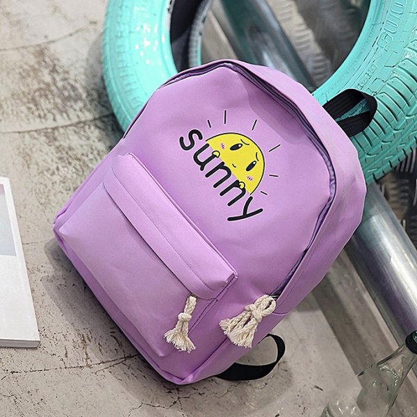 Creative fashion boy girl cartoon zipper bag fashion student backpack shoulder bag