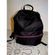 Big black lightweight nylon backpack