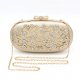 Women's Bow / Crystal Alloy Evening Bag Geometric Pattern Gold