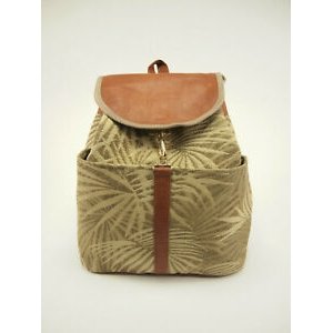 Palm leaves retro interior Backpack