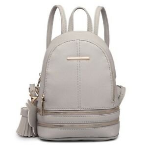 Women gray fashion woman backpack schoolbag