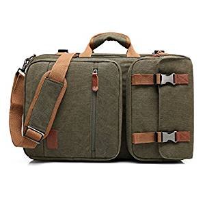 Convertible Briefcase Backpack Messenger Bag Shoulder Bag Laptop Case Business Briefcase Travel Rucksack Multi-Functional Handba