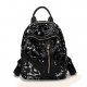 Women bag backpack sequins , zip blue , green , black