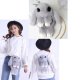 Imitation rabbit plush backpack shoulder