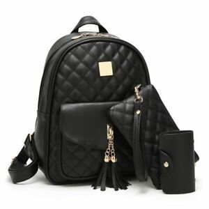 Women black backpack bags