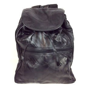 Backpack black drawstring bag