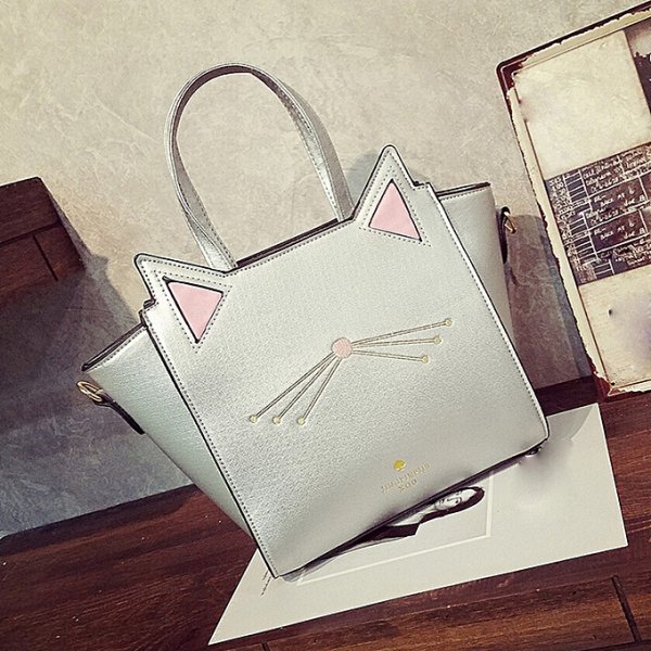 Creative large capacity bag cute female cat ears shoulder bag Messenger bag