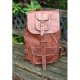 16" brown bag retro package female backpack laptop