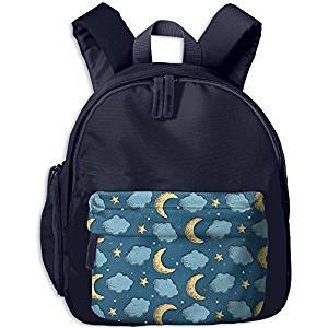 Colorful Galaxy Space Moon Star Printing backpack schoolbag boys and girls school bags for the children Daypack