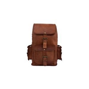 Vintage leather travel bag backpack backpack neutral