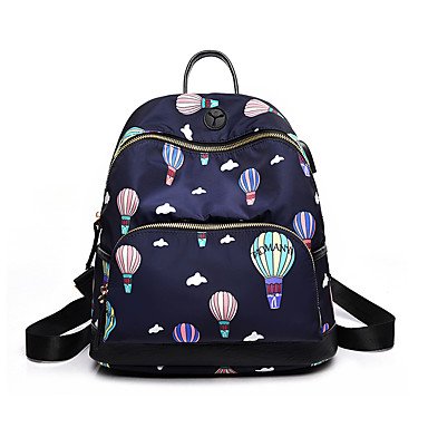 Handbag canvas backpack mode, printing characters blue, black, purple