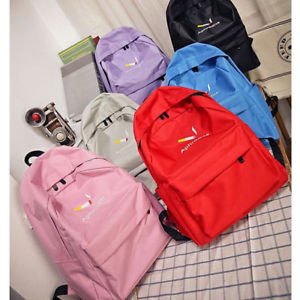 Students canvas backpack girls female student