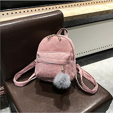 Womens handbags nylon, velvet backpack zipper blush pink, gray, khaki