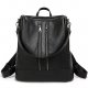 Women bag Polyester , black backpack zipper