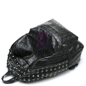 Skull rivet shoulder bag backpack schoolbag