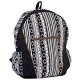 Black and white geometric neutral backpack