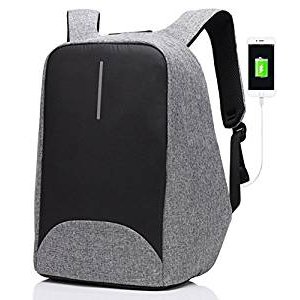 Laptop Backpack- Laptop/Notebook Backpack with USB Charging Port Water Resistant Backpack School Bookbag for College Travel Back