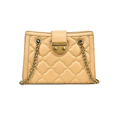 Women's Chain PU Crossbody Solid Color Yellow/Gray