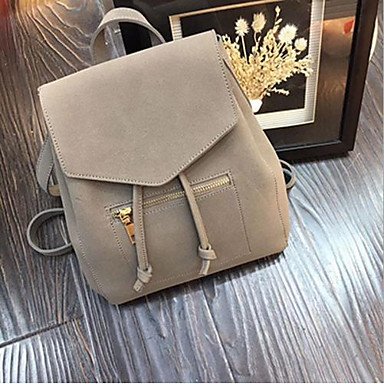 Women bag backpack zipper blush pink , gray , almond