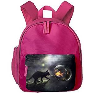 Cat fish printing backpack schoolbag boys and girls school bags for the children Daypack