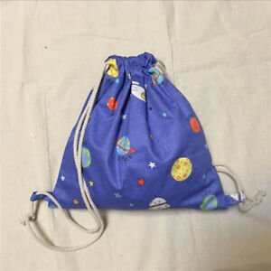 Drawstring backpack school bag print star space spaceship backpack