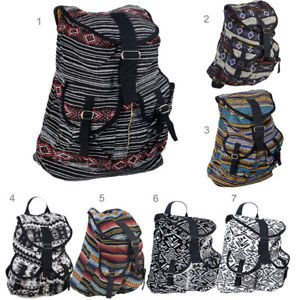 Woven cloth backpack retro retro hippie