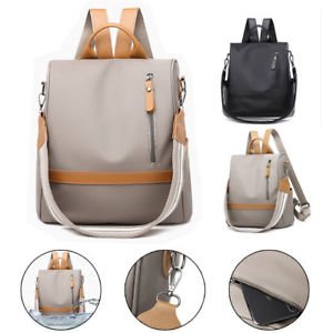 Women retro anti-theft backpack shoulder bag waterproof school