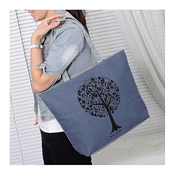 Fashion Cute Printing Women Canvas Bags Shoulder Bag Casual Handbag