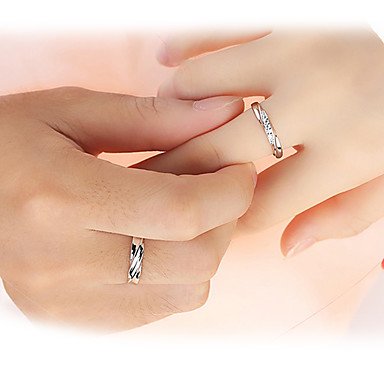 Couple couple rings rings, sterling silver, Zircon, wedding party gifts bridal jewelry daily masquerade adjustable engagement pa