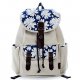 Handbag canvas backpack mode , White , Orange