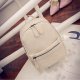 Women bag backpack zipper pale pink , beige , gray