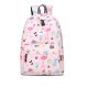 Fashion backpack cute pink flamingo print bag