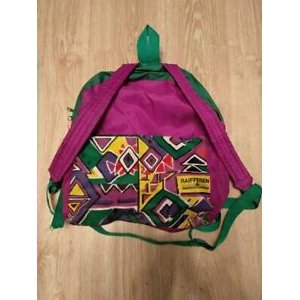 Retro multicolored backpack fashion backpack