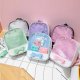 Transparent girl cute bow backpack zipper closed