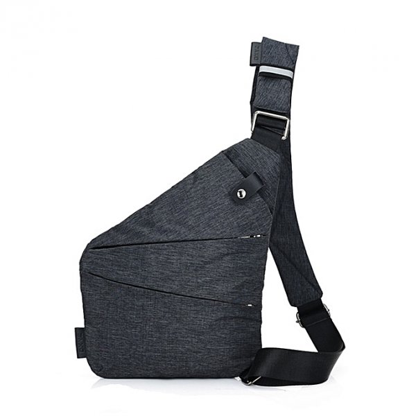 Magnetic Button Mens Chest Bags Fashion Travel Crossbody Bag Man Messenger Bag