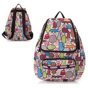 Pretty woman pattern backpack bag waterproof