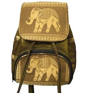 Elephant hand-woven backpack women small bag