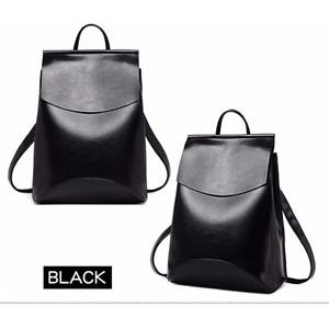 Stylish black bag student backpack neutral