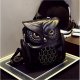 Women bag backpack zipper gold , black , purple